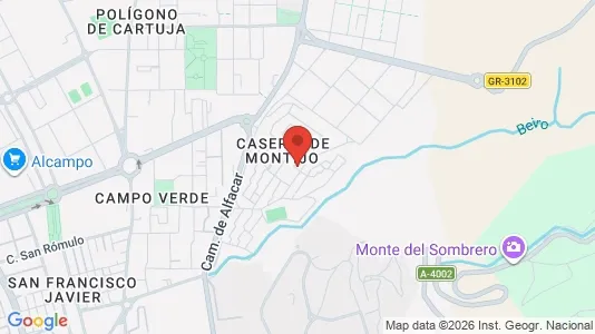 Apartments for rent i Granada - kort over placeringen