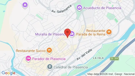 Apartments for rent i Plasencia - kort over placeringen