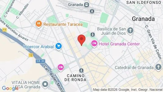 Apartments for rent i Granada - kort over placeringen