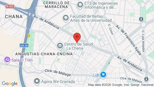 Apartments for rent i Granada - kort over placeringen
