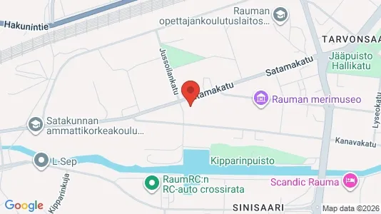 Apartments for rent i Rauma - kort over placeringen