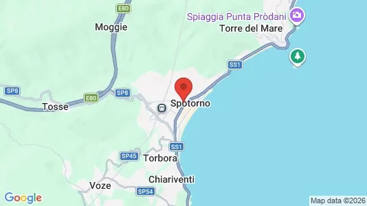 Apartments for rent i Spotorno - kort over placeringen