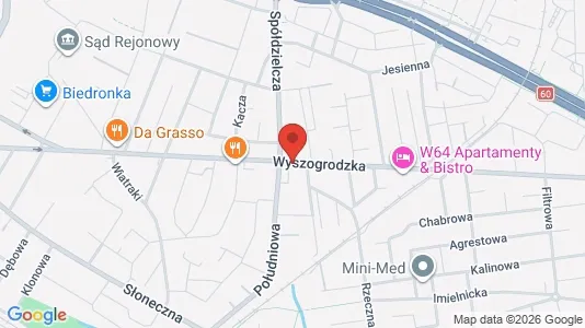 Apartments for rent i Płock - kort over placeringen