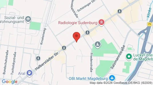 Rooms for rent i Magdeburg - kort over placeringen