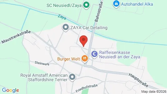 Apartments for rent i Neusiedl an der Zaya - kort over placeringen