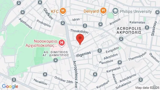 Apartments for rent i Nicosia Strovolos - kort over placeringen
