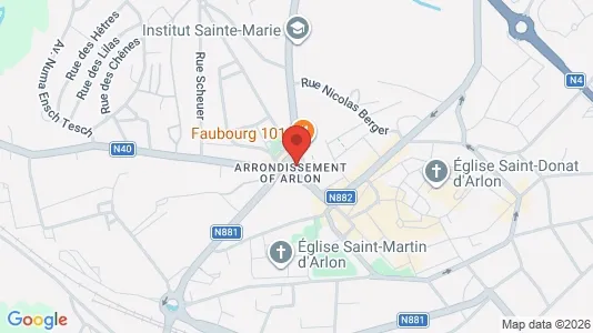 Apartments for rent i Aarlen - kort over placeringen