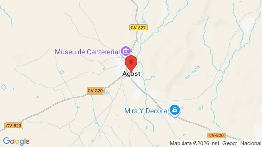 Houses for rent i Agost - kort over placeringen