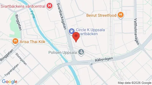 Apartments for rent i Uppsala - kort over placeringen