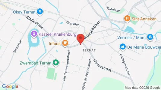 Apartments for rent i Ternat - kort over placeringen