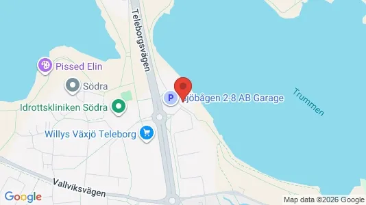 Apartments for rent i Växjö - kort over placeringen