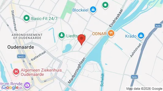 Apartments for rent i Oudenaarde - kort over placeringen