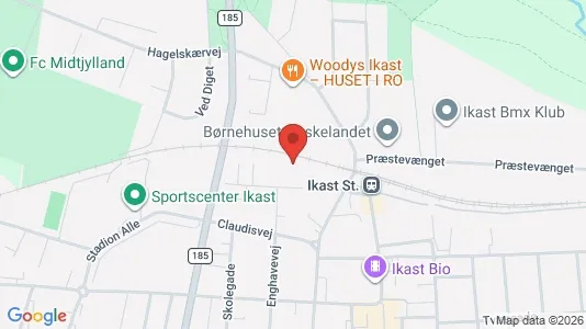 Apartments for rent i Ikast - kort over placeringen