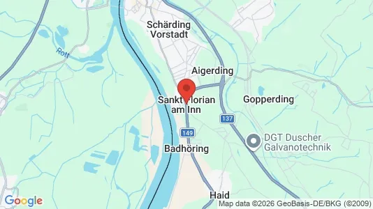 Houses for rent i Sankt Florian am Inn - kort over placeringen
