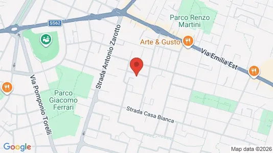 Apartments for rent i Parma - kort over placeringen