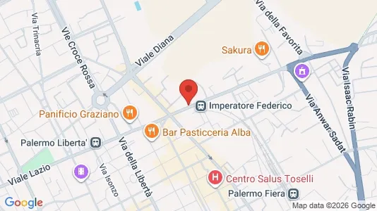 Apartments for rent i Palermo - kort over placeringen