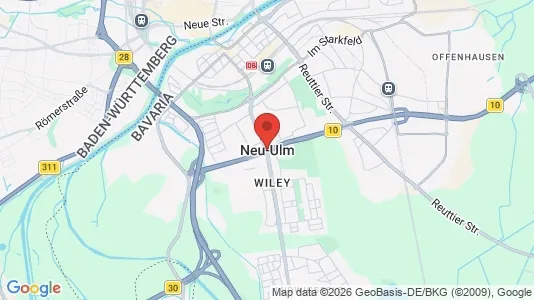 Apartments for rent i Neu-Ulm - kort over placeringen