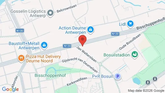 Apartments for rent i Antwerp Deurne - kort over placeringen