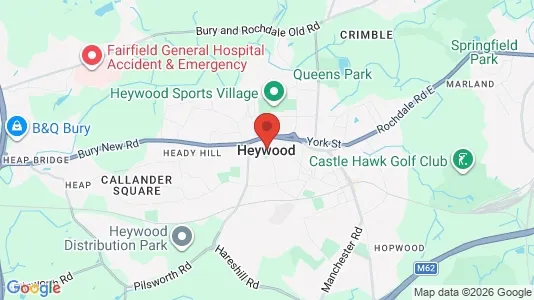Houses for rent i Heywood - Lancashire - kort over placeringen