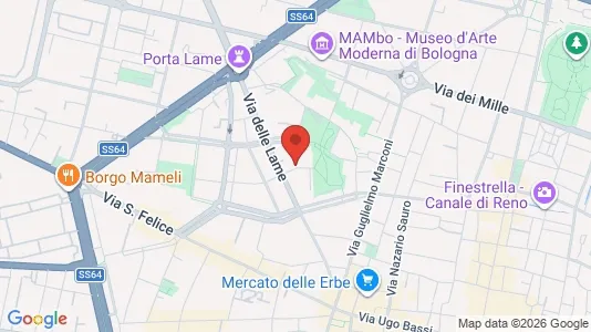Rooms for rent i Bologna - kort over placeringen
