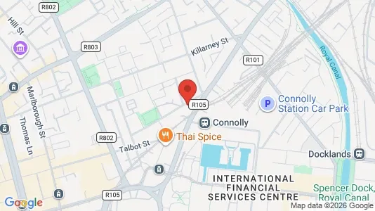 Apartments for rent i Dublin 1 - kort over placeringen