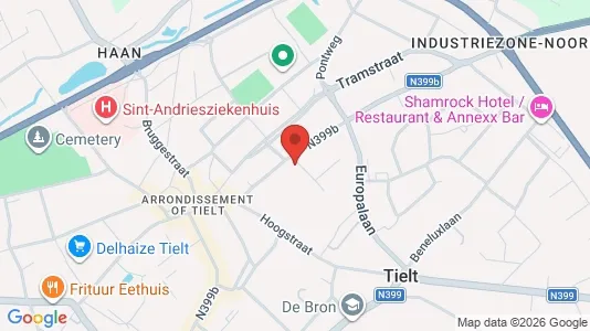 Apartments for rent i Tielt - kort over placeringen