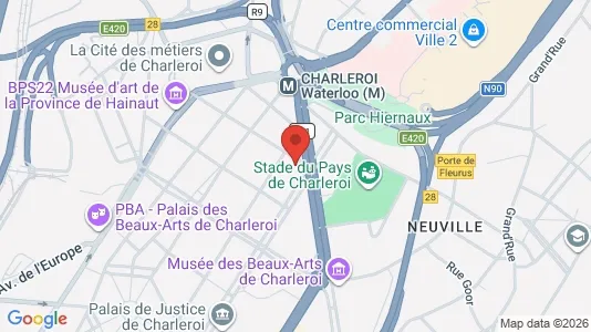 Apartments for rent i Charleroi - kort over placeringen