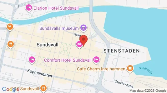 Apartments for rent i Sundsvall - kort over placeringen