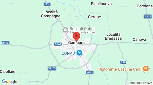 Apartments for rent i Gambara - kort over placeringen