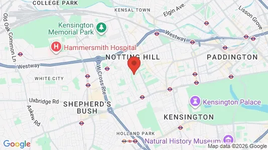 Houses for rent i London W11 - kort over placeringen