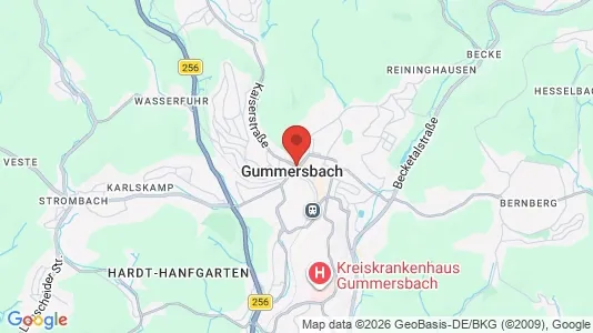 Apartments for rent i Oberbergischer District - kort over placeringen