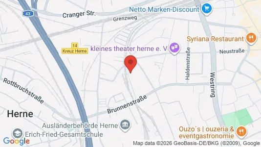 Apartments for rent i Herne - kort over placeringen