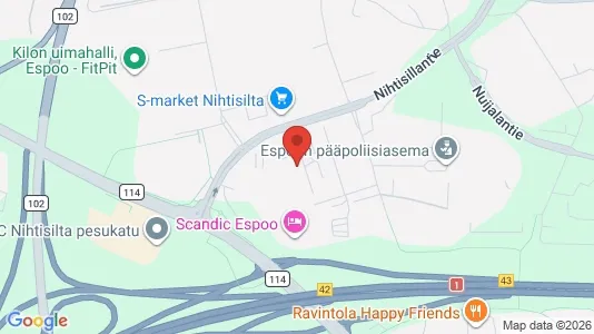 Apartments for rent i Espoo - kort over placeringen