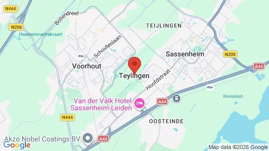 Apartments for rent i Teylingen - kort over placeringen