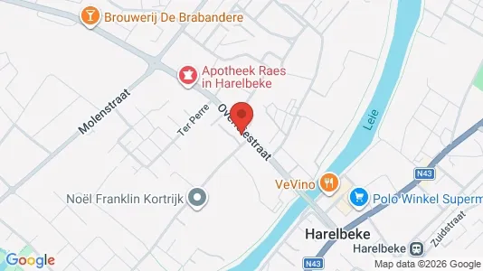 Apartments for rent i Harelbeke - kort over placeringen