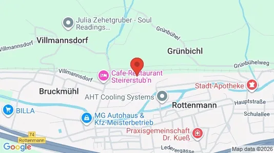 Apartments for rent i Rottenmann - kort over placeringen