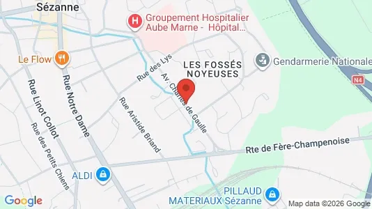 Apartments for rent i Épernay - kort over placeringen