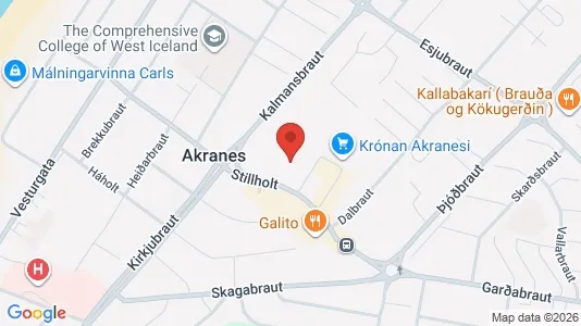 Apartments for rent i Akranes - kort over placeringen