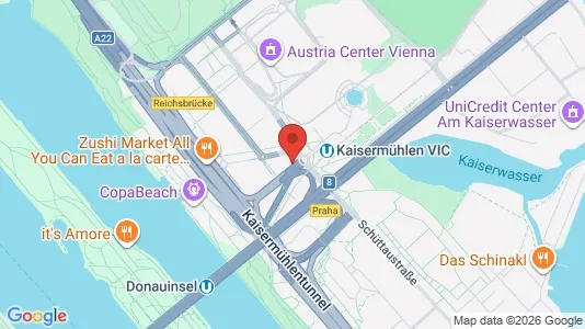 Apartments for rent i Vienna Donaustadt - kort over placeringen