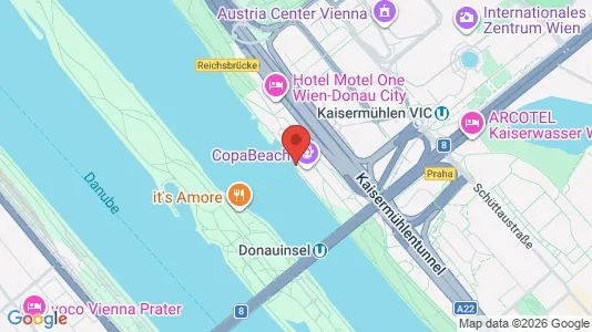 Apartments for rent i Vienna Donaustadt - kort over placeringen