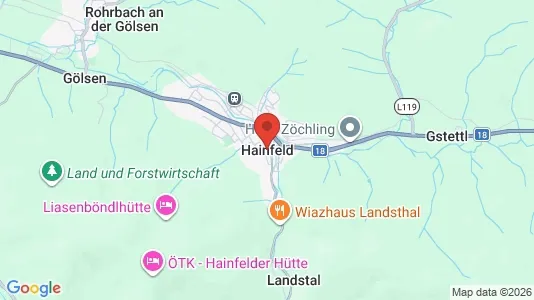 Apartments for rent i Hainfeld - kort over placeringen