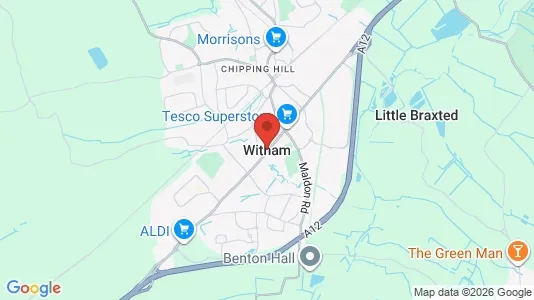Apartments for rent i Witham - Essex - kort over placeringen