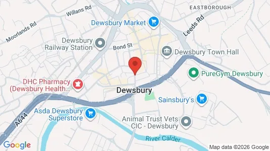 Apartments for rent i Dewsbury - West Yorkshire - kort over placeringen