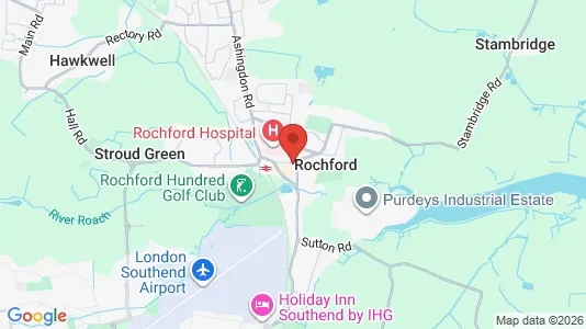 Houses for rent i Rochford - Essex - kort over placeringen