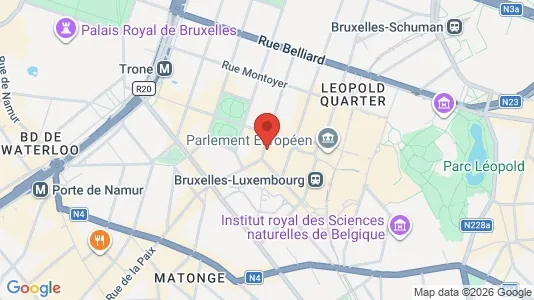 Apartments for rent i Brussels Elsene - kort over placeringen