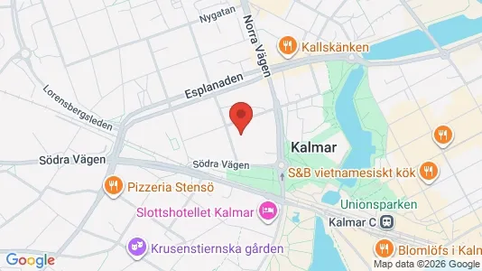 Rooms for rent i Kalmar - kort over placeringen