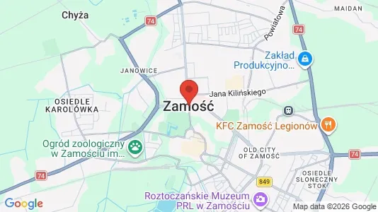 Houses for rent i Zamojski - kort over placeringen