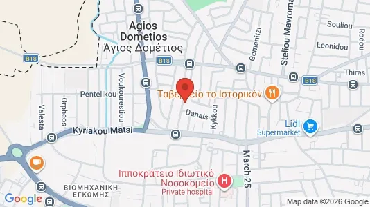 Apartments for rent i Nicosia Agios Dometios - kort over placeringen