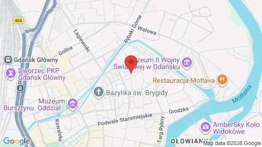 Rooms for rent i Gdańsk - kort over placeringen