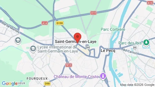 Houses for rent i Saint-Germain-en-Laye - kort over placeringen